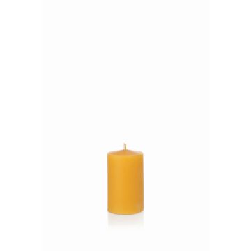 Beeswax candle BABETTE, natural-yellow, 3.1"/8cm, Ø2"/5cm, 24h - Made in Germany