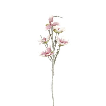 Plastic magnolia NEYLA, crossdoor, white-pink, 3ft/100cm, Ø Ø 4.7"-5.5"/12-14cm