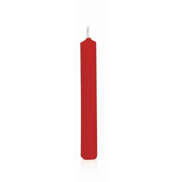 Household candles MEDIALA, 20 pcs, red, 3.8"/9,6cm, Ø0.5/1,3cm, 1,5h