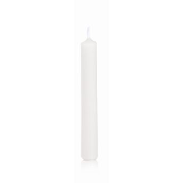 Household candles MEDIALA, 20 pcs, white, 3.8"/9,6cm, Ø0.5/1,3cm, 1,5h