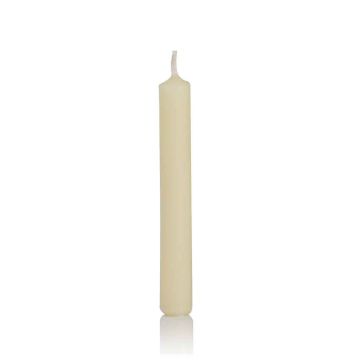 Household candles MEDIALA, 20 pcs, cream, 3.8"/9,6cm, Ø0.5/1,3cm, 1,5h