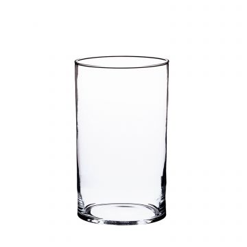 Cilindro/Rotondo Ø15 cm INNA-Glas Set di 2 x Portacandela da Tavolo Alondra 15 cm Portalumino Decorativo/Vaso di Design Trasparente 