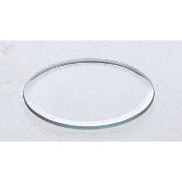 Round mirror coaster / Glass plate BABSI, 0.2"/0,5  cm, Ø  10"/25  cm 