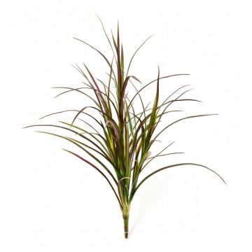 Plastic reed grass HANNI on spike, green-red, 31"/80cm