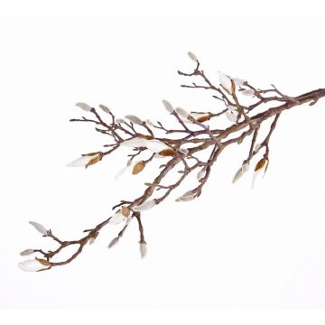 Decorative magnolia branch ANJULI, cream, 3ft/105cm
