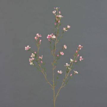 Artificial wax flower NIANG, pink-pink, 31"/80cm, Ø 0.8"-1.2"/2-3cm