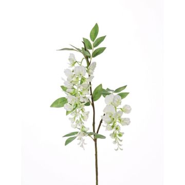 Artificial wisteria twig NEZUMI, flowering, white, 3ft/105cm
