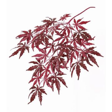 Decorative Japanese maple branch DIRK, flame retardant, red, 28"/70cm