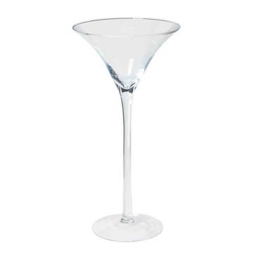 Martini glass / cocktail glass SACHA OCEAN with pedestal, funnel/round, clear, 20"/50cm, Ø10"/25,5cm