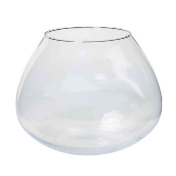 Candle glass JOY, globe/round, clear, 10"/25cm, Ø7"/18cm-Ø13"/32cm