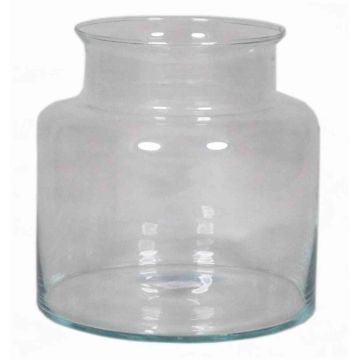 Lantern glass KARIN OCEAN made of glass, clear, 7.5"/19cm, Ø7.5"/19cm