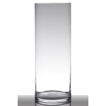 Floor vase of glass SANSA EARTH, cylinder/round, clear, 20"/50cm, Ø7"/19cm