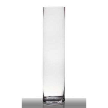 Floor vase of glass SANSA EARTH, cylinder/round, clear, 31"/80cm, Ø7"/19cm