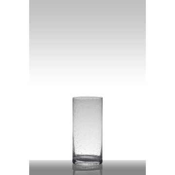 Flower vase of glass SANUA, cylinder/round, clear, 10"/26cm, Ø4.7"/12cm