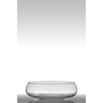 Candle bowl GRACIE on pedestal, ball/round, clear, 4.3"/11cm, Ø13"/33cm
