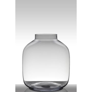 Table light glass GEORGIA EARTH, cylinder/round, clear, 15"/38cm, Ø13"/34cm