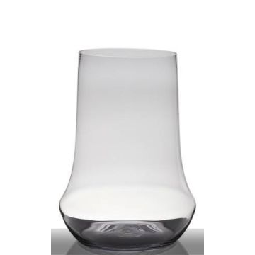 Table light glass SHANE, conical/round, clear, 18"/45cm, Ø33,5cm