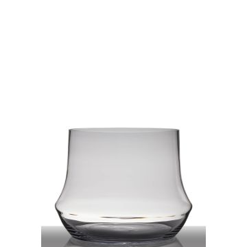 Table light glass SHANE, conical/round, clear, 12"/30cm, Ø15"/39cm
