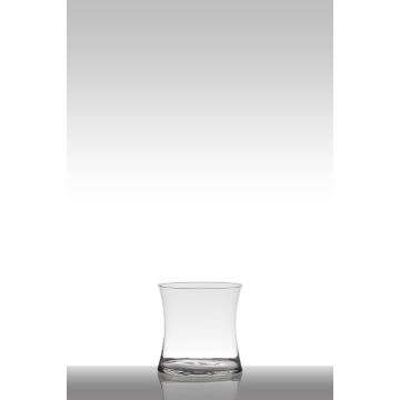 Table light glass DENNY, hourglass, clear, 6"/15cm, Ø6"/15cm
