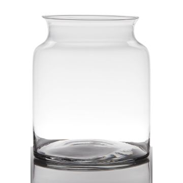 Storage jar HANNA EARTH, cylinder/round, clear, 9"/23cm, Ø7"/19cm