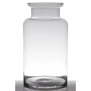 Floor vase KARIN EARTH made of glass, clear, 22"/55cm, Ø10"/26cm