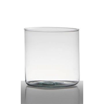 Table light glass ALONDRA, cylinder/round, clear, 6"/15cm, Ø6"/15cm