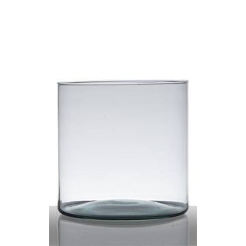 Table light glass ALONDRA, cylinder/round, clear, 7"/19cm, Ø7"/19cm