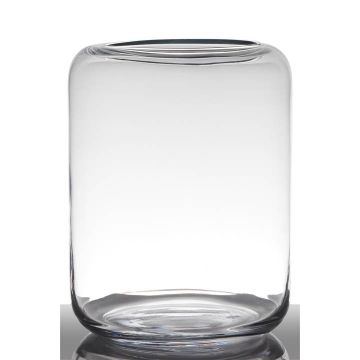 Floor vase of glass EIKE, cylinder/round, clear, 12"/30cm, Ø9"/23cm