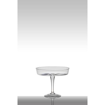 Serving dish MICK on pedestal, conical/round, clear, 8"/20,5cm, Ø10"/24,5cm