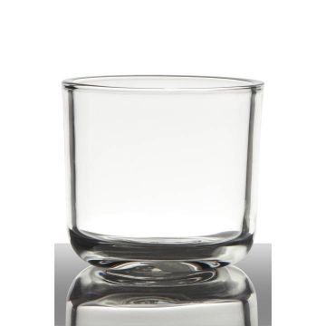 Candle glass NICK, cylinder/round, clear, 5.1"/13cm, Ø5.5"/14cm