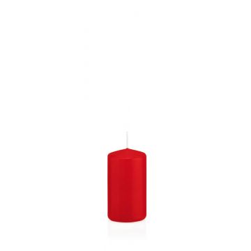 Votive candle / Pillar candle MAEVA, red, 3.1"/8cm, Ø1.6"/4cm, 12h - Made in Germany