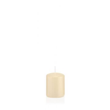 Votive candle / Pillar candle MAEVA, cream, 2.4"/6cm,  Ø2"/5cm, 14h - Made in Germany