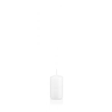 Votive candle / Pillar candle MAEVA, white, 4"/10cm, Ø2"/5cm, 23h - Made in Germany