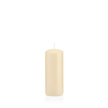 Votive candle / Pillar candle MAEVA, cream, 4.7"/12cm, Ø2"/5cm, 28h - Made in Germany