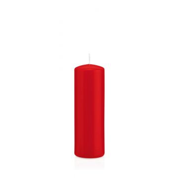 Votive candle / Pillar candle MAEVA, red, 6"/15cm, Ø2"/5cm, 37h - Made in Germany