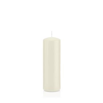 Votive candle / Pillar candle MAEVA, ivory, 6"/15cm, Ø2"/5cm, 37h - Made in Germany
