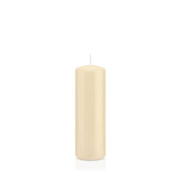 Votive candle / Pillar candle MAEVA, cream, 6"/15cm, Ø2"/5cm, 37h - Made in Germany