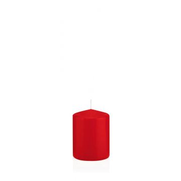 Votive candle / Pillar candle MAEVA, red, 3.1"/8cm, Ø2.4"/6cm, 29h - Made in Germany
