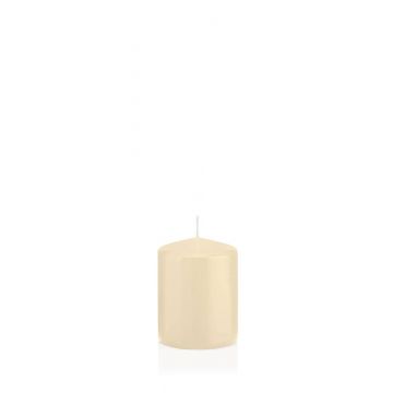 Votive candle / Pillar candle MAEVA, cream, 3.1"/8cm, Ø2.4"/6cm, 29h - Made in Germany