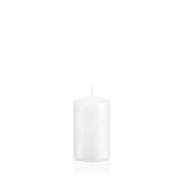 Votive candle / Pillar candle MAEVA, white, 4"/10cm, Ø2.4"/6cm, 33h - Made in Germany