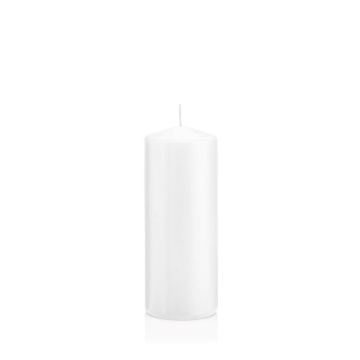 Votive candle / Pillar candle MAEVA, white, 6"/15cm, Ø2.4"/6cm, 54h - Made in Germany