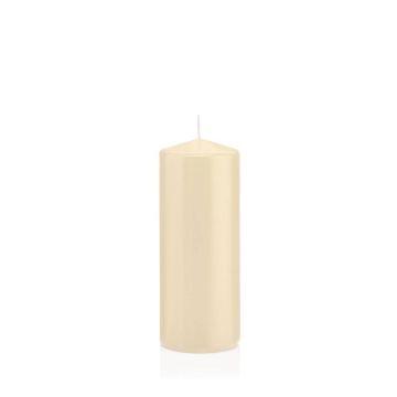 Votive candle / Pillar candle MAEVA, cream, 6"/15cm, Ø2.4"/6cm, 54h - Made in Germany