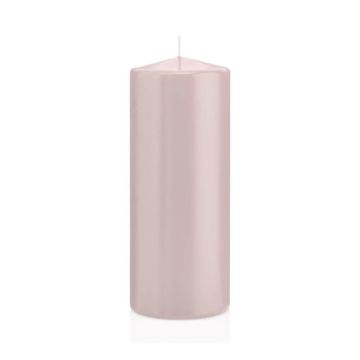 Votive candle / Pillar candle MAEVA, light pink, 8"/20cm, Ø 3.1"/8cm, 119h - Made in Germany