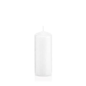 Votive candle / Pillar candle MAEVA, white, 18,5cm, Ø2.4"/6cm, 61h - Made in Germany