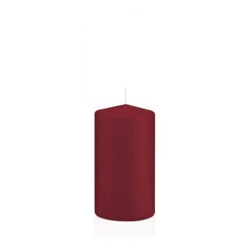 Votive candle / Pillar candle MAEVA, bordeaux, 5.1"/13cm, Ø2.8"/7cm, 52h - Made in Germany