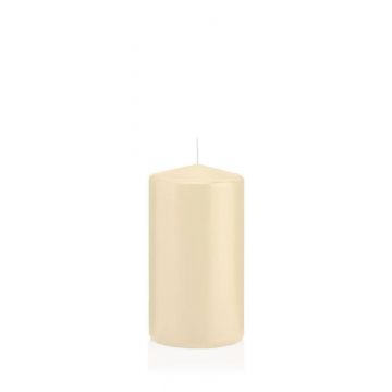 Votive candle / Pillar candle MAEVA, cream, 5.1"/13cm, Ø2.8"/7cm, 52h - Made in Germany