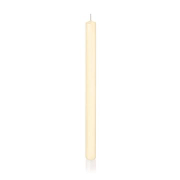 Dinner candle / Tapered candle TARALEA, cream, 14"/35cm, Ø2,3cm, 18h - Made in Germany
