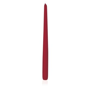 Table candle / Household candle PALINA, dark red, 16"/40cm, Ø1"/2,5cm, 15,5h - Made in Germany