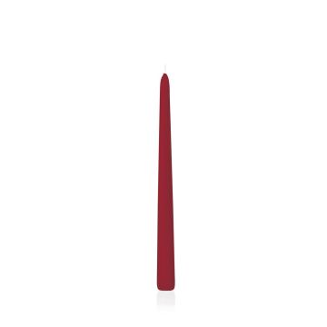 Table candle / Household candle PALINA, dark red, 10"/25cm, Ø1"/2,5cm, 8h - Made in Germany