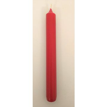 Candlestick / Taper candle CHARLOTTE, dark red, 7.3"/18,5cm, Ø 0.8"/2,1cm, 6,5h - Made in Germany